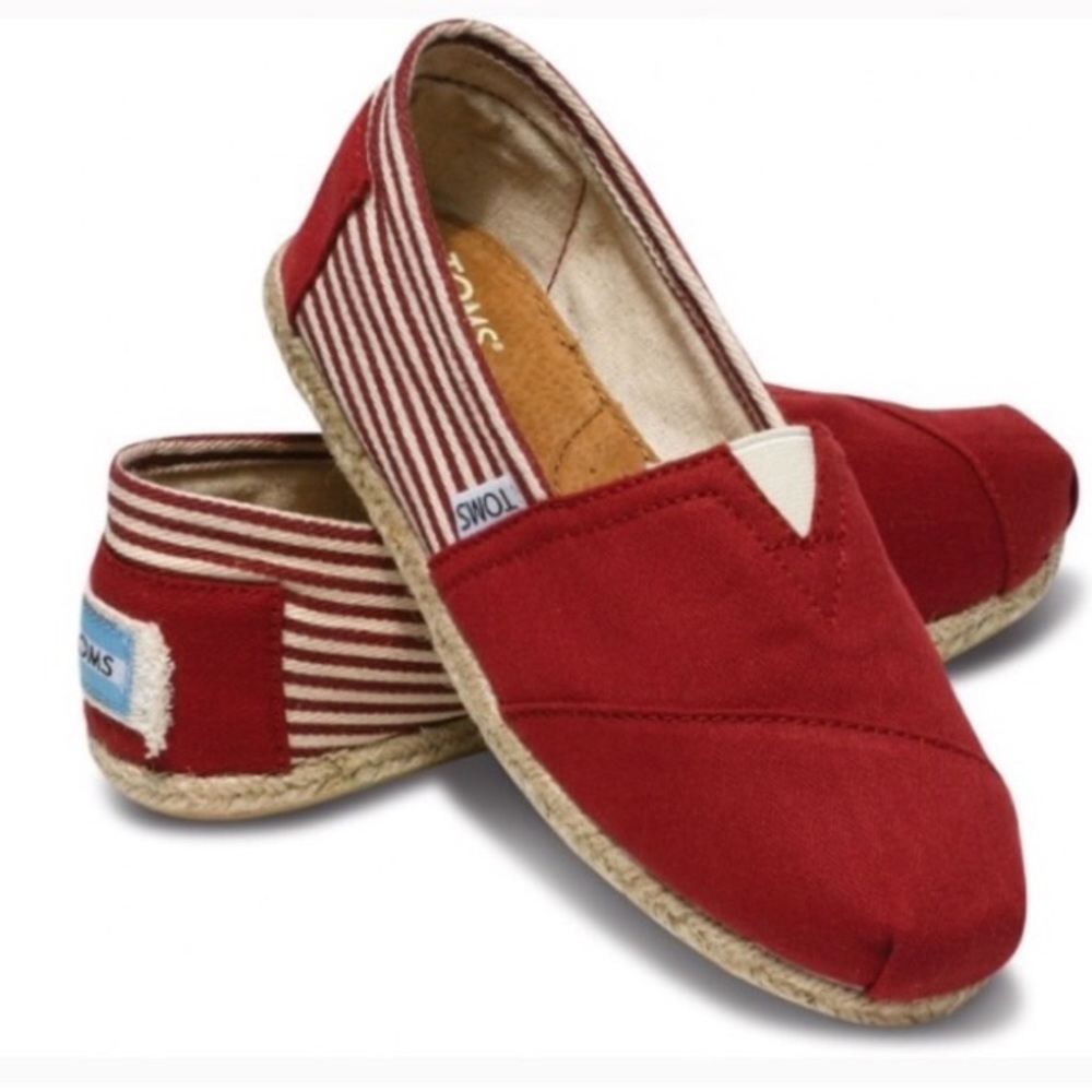 University Red Rope Sole Women's Classic TOMS